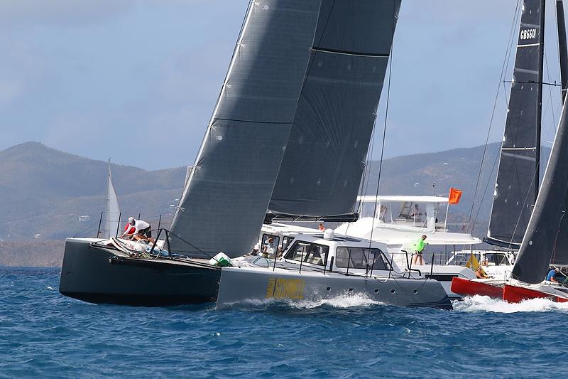 Mach Schnell Gunboat 62 at the start of the Scrub Island Invitational - BVI Spring Regatta & Sailing Festival 2019 photo copyright Ingrid Abery / www.ingridabery.com taken at Royal BVI Yacht Club and featuring the IRC class