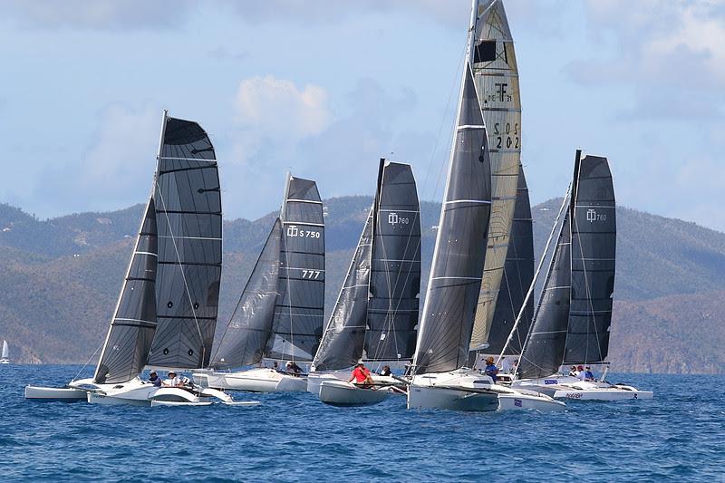 Mark Sanders from Tortola took first in the Sport Multihull division on Corsair 31 Island Hops - BVI Spring Regatta 2019 photo copyright Ingrid Abery / www.ingridabery.com taken at Royal BVI Yacht Club and featuring the IRC class