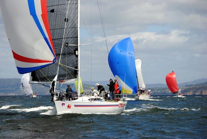 Intrigue won the AMS pennant photo copyright Peter Campbell taken at Derwent Sailing Squadron and featuring the IRC class