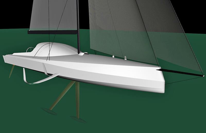 Hull form for the fully foiling FBVM 52 photo copyright FBVM taken at  and featuring the IRC class