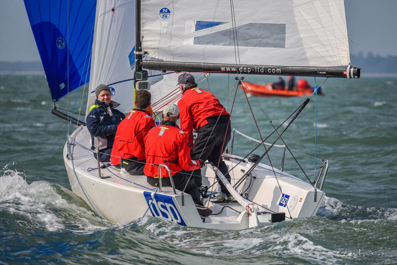 DSP on day 3 of the Helly Hansen Warsash Spring Series photo copyright Andrew Adams / www.closehauledphotography.com taken at Warsash Sailing Club and featuring the IRC class