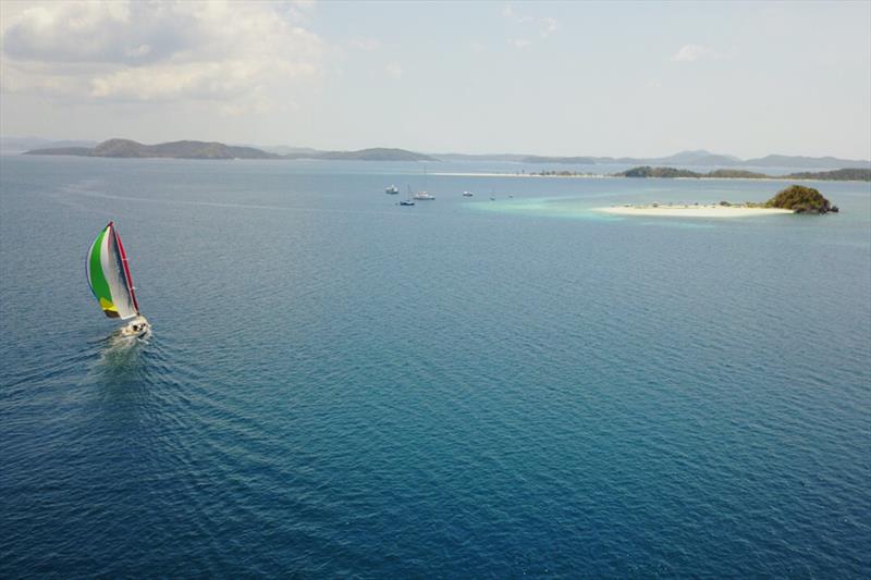 Approaching the finish line. Punta Fuego to Busuanga Race 2019 photo copyright David Sutton taken at Punta Fuego Yacht Club and featuring the IRC class