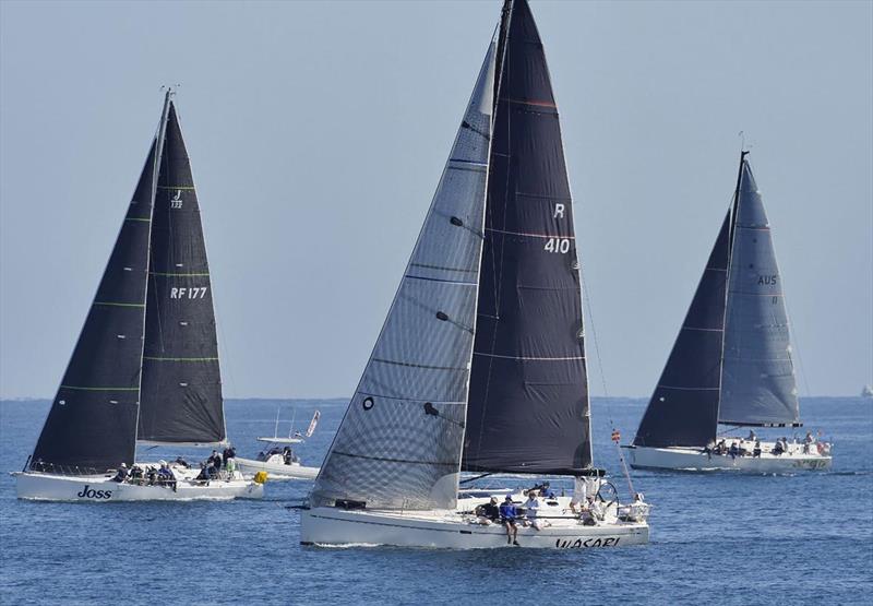 Light wind for the race start at North Cottesloe beach - Cape Vlamingh Race photo copyright Lindsay Preece (Ironbark Photos) taken at Royal Freshwater Bay Yacht Club and featuring the IRC class