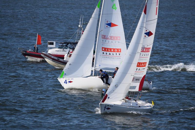 Pearson Potts and Maxime Mesnil starting in the semifinals - 2019 World Sailing Nations Cup photo copyright Amanda Witherel taken at St. Francis Yacht Club and featuring the IRC class
