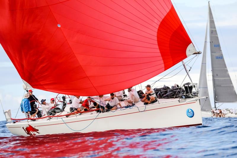 Nine Dragons (Bob Cox) on day 2 in light winds - Sail Port Stephens 2019 - photo © Salty Dingo