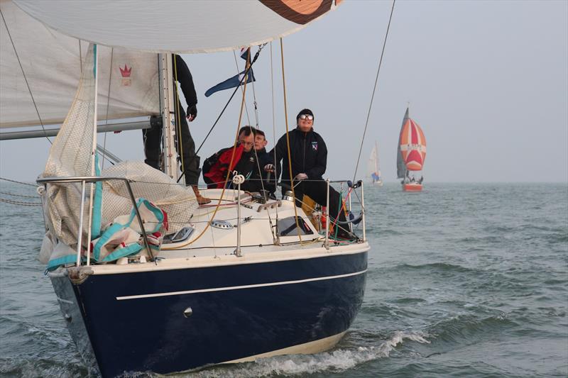 Cheeky Monkey in Hamble River's Wednesday Night Early Bird series race 3 photo copyright John Cook taken at Hamble River Sailing Club and featuring the IRC class