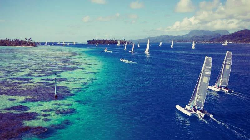 World class sailing in Tahiti photo copyright Bertand Duquenne taken at Transpacific Yacht Club and featuring the IRC class