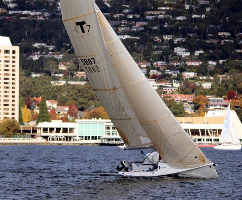 Temptation, sports from Port Esperance Sailing Club at Dover photo copyright Peter Campbell taken at  and featuring the IRC class