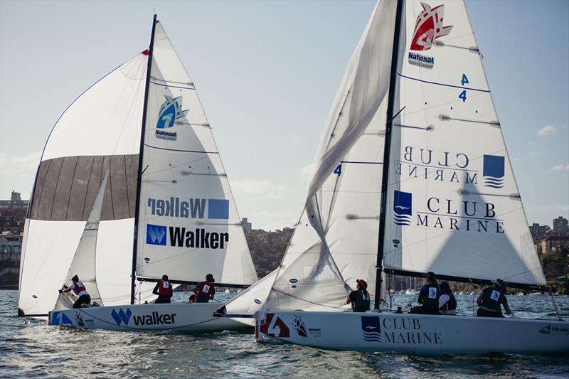 SYC youth team (left) and women's team - 2019 National Sailing League Final - Day 2 photo copyright Darcie Collington Photography taken at Royal Sydney Yacht Squadron and featuring the IRC class
