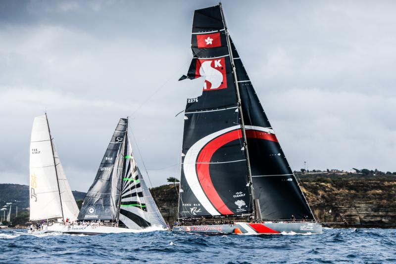 The Dovell SHK Scallywag tore their enormous mainsail at the start of the Peters & May Round Antigua Race photo copyright Paul Wyeth / pwpictures.com taken at Antigua Yacht Club and featuring the IRC class