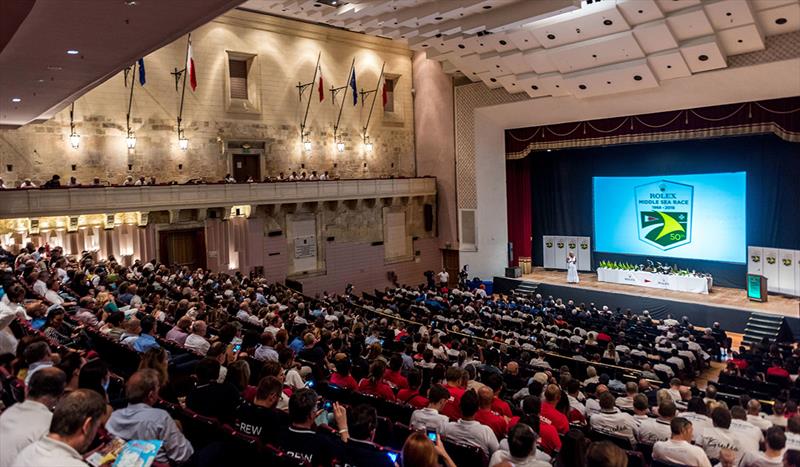 Prize Giving 2018 Mediterranean Conference Centre - Rolex Middle Sea Race - photo © Rolex / Kurt Arrigo 