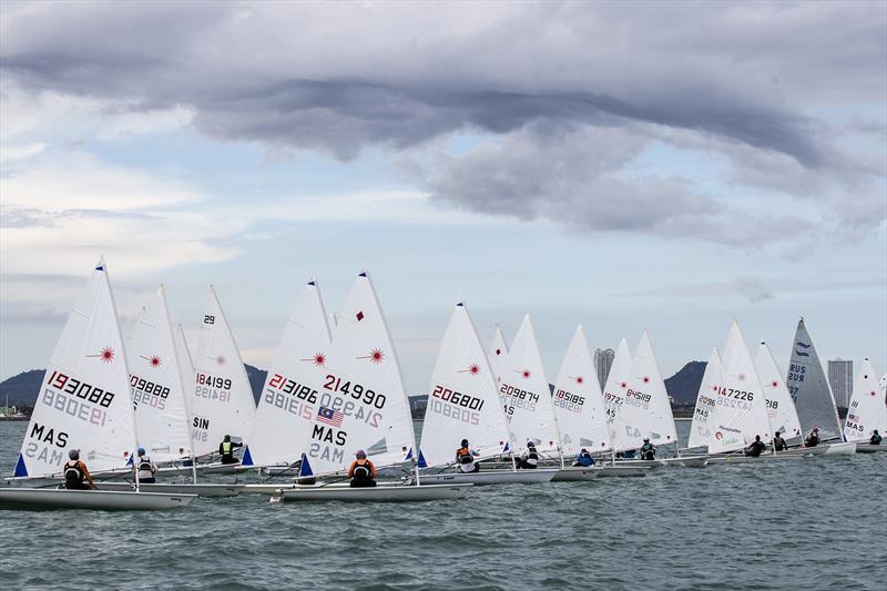 Top of the Gulf Regatta 2019. Laser start photo copyright Guy Nowell / Top of the Gulf Regatta taken at Ocean Marina Yacht Club and featuring the IRC class