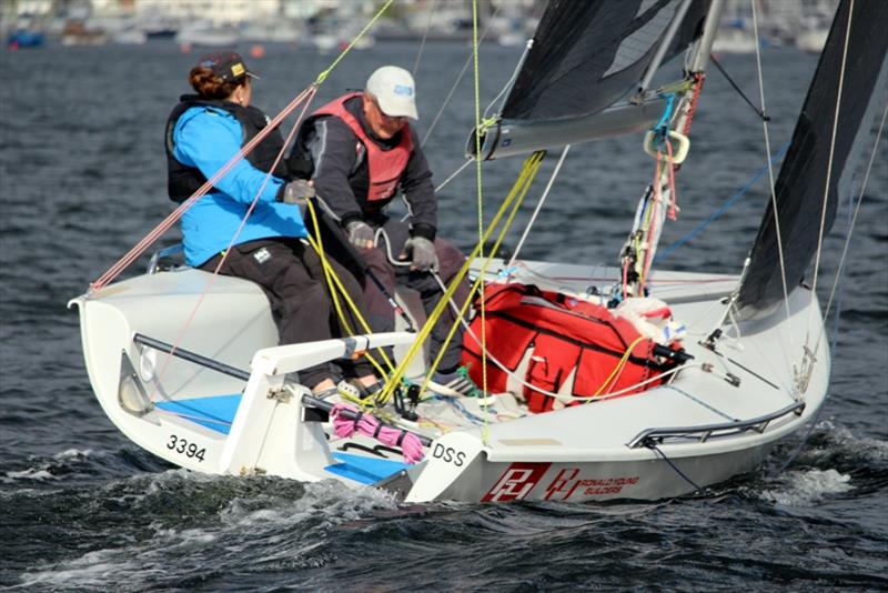 Derwent Sailing Squadron team Colleen Darcy and Scott Brain won Division 5 in the SB20, Brainwave. - photo © Peter Watson