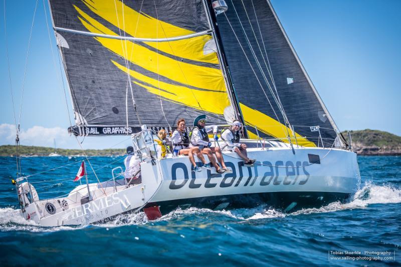 Morgan Watson and Meg Reilly's Pogo 12.50 Hermes - 2019 Antigua Bermuda Race - photo © Tobias Stoerkle - www.sailing-photography.com