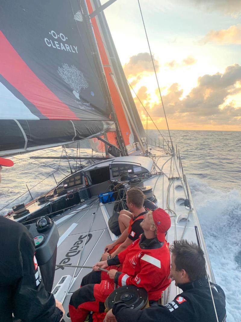 Just before dusk on the first night of the Antigua Bermuda Race photo copyright SHK Scallywag taken at Royal Bermuda Yacht Club and featuring the IRC class