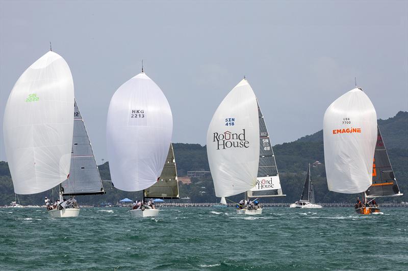 Always a competitive fleet for the 40-somethings. Cape Panwa Phuket Raceweek. - photo © Guy Nowell