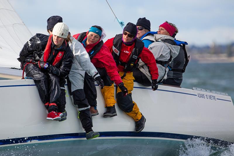 Jungle Juice (Claire Heenan, NSW) crew made the podium - Final Day - Australian Women's Keelboat Regatta photo copyright Bruno Cocozza taken at Royal Melbourne Yacht Squadron and featuring the IRC class