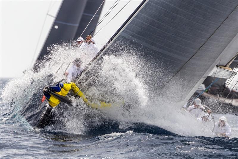 The big waves made for a wet ride today. - Rolex Giraglia 2019 photo copyright IMA / Studio Borlenghi taken at Yacht Club Italiano and featuring the IRC class