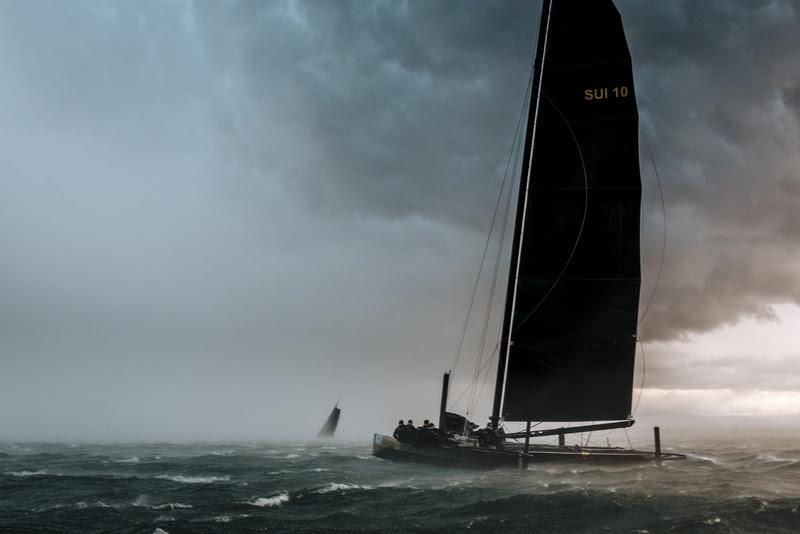 Ladycat powered by Spindrift in its final appearance at the Bol d'Or Mirabaud photo copyright Chris Schmid / Spindrift Racing taken at  and featuring the IRC class