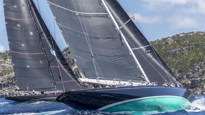 OPAZ (J8), Length: 43m, Builder: HJB, Designer: Paine/Hoek, SVEA (JS1), Length: 47m, Builder: Vitters Shipyard, Designer: Thore Holm/Hoek photo copyright Carlo Borlenghi taken at Royal New Zealand Yacht Squadron and featuring the IRC class