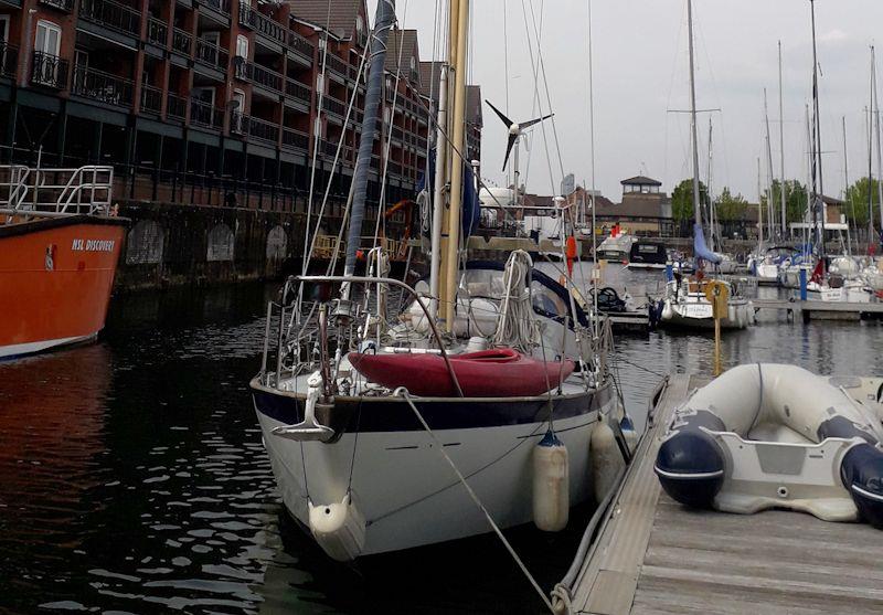 John Clarke prepares for the 100th Liverpool to Isle of Man race in 'Skyeblue' photo copyright John Clarke taken at Liverpool Yacht Club and featuring the IRC class