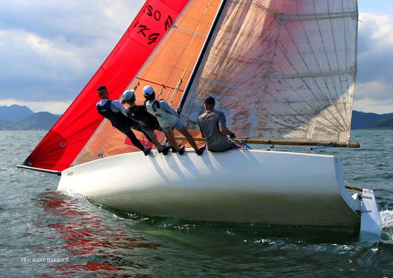 A wild ride for Red Herring II - Peroni Summer Saturday Series , Race 3 photo copyright Fragrant Harbour taken at Hebe Haven Yacht Club and featuring the IRC class