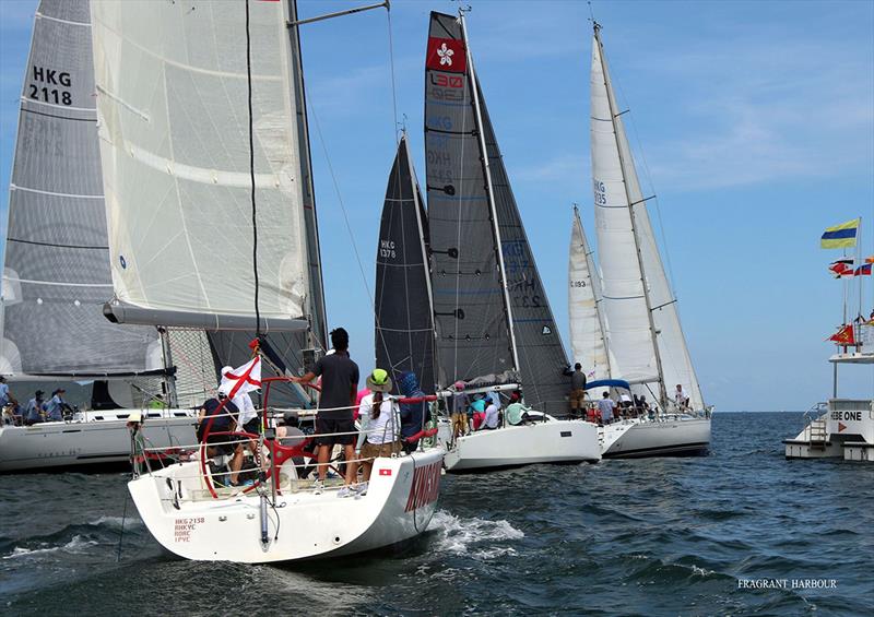 Crowded HKPN start - Peroni Summer Saturday Series , Race 3 - photo © Fragrant Harbour