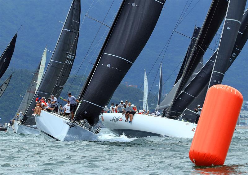 IRC 1 start (UK Sailmakers Typhoon Series , Race 4) photo copyright Fragrant Harbour taken at Hebe Haven Yacht Club and featuring the IRC class