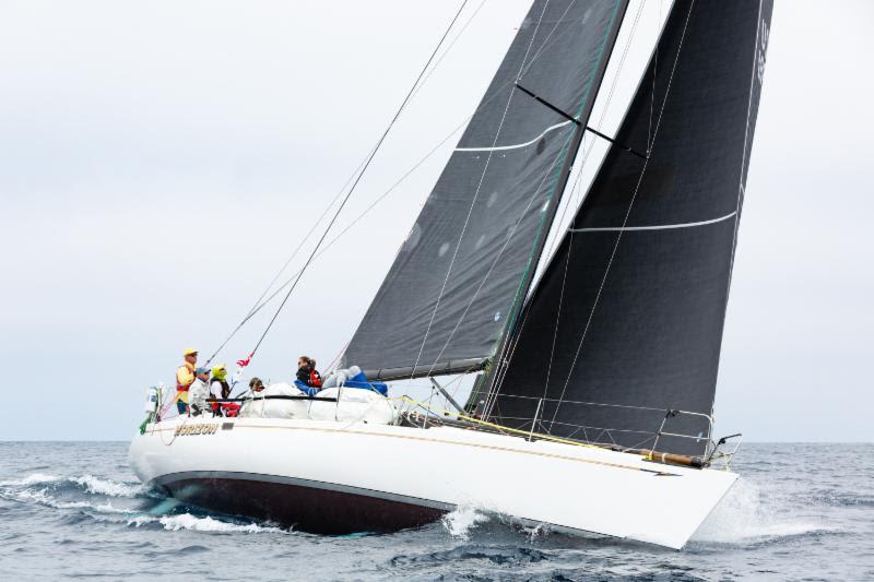 Already stacking sails on John Shulze's SC 52 Horizon, class winner in 2017 Transpac - photo © Emma Deardorff / Ultimate Sailing