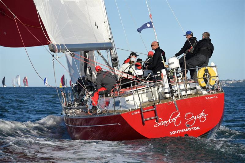 Built in 1987 Scarlet Oyster was one of the oldest boats racing in the Cowes-Dinard-St Malo Race. - photo © Rick Tomlinson / RORC