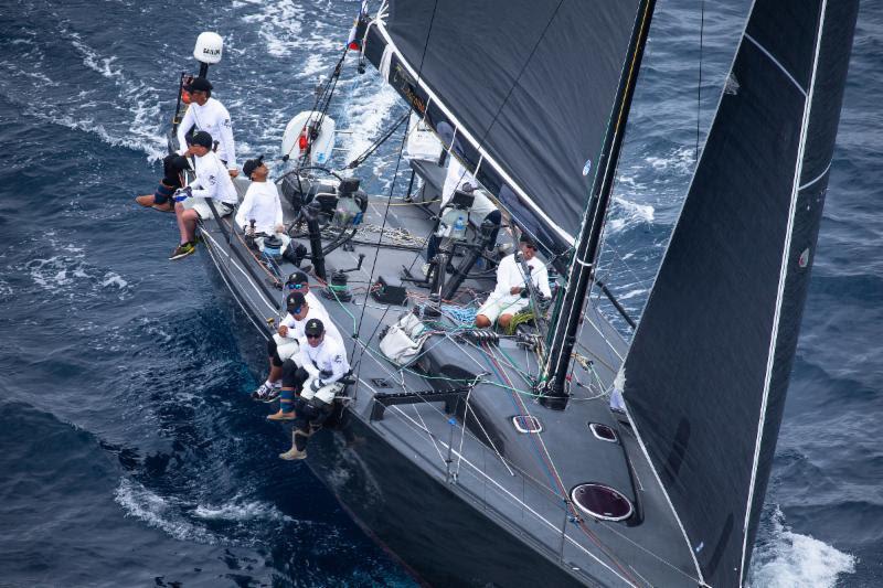 Bretwalda 3 after a strong start, headed to the tradewinds photo copyright Sharon Green / Ultimate Sailing taken at Transpacific Yacht Club and featuring the IRC class