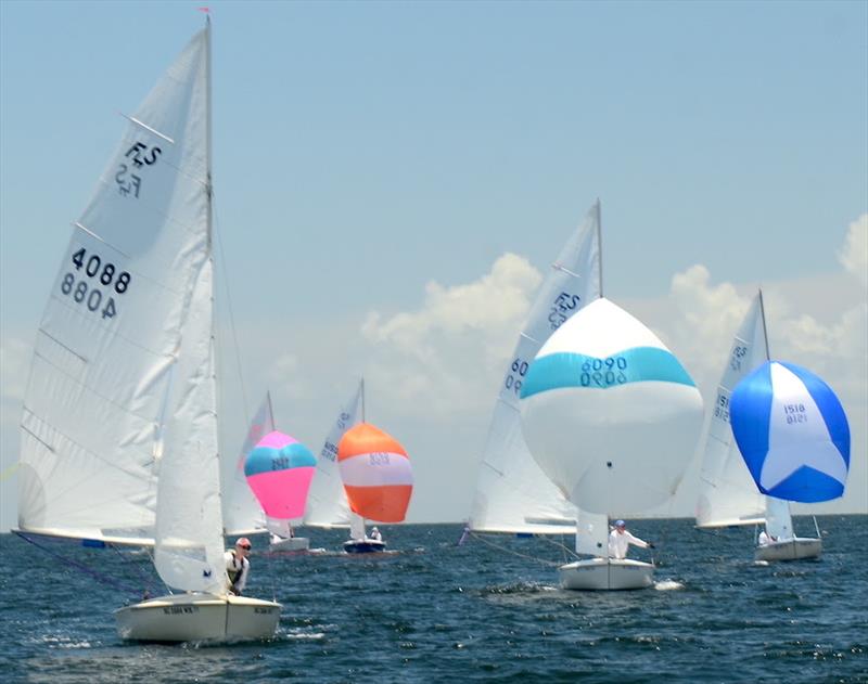 In the Challenger Series, Steve and Renee Comen of Dallas TX in Scot #6090 held a comfortable lead with nine points going into the final race. Today they sailed to a safe third place just ahead of their closest competitor photo copyright Talbot Wilso taken at Pensacola Yacht Club and featuring the IRC class