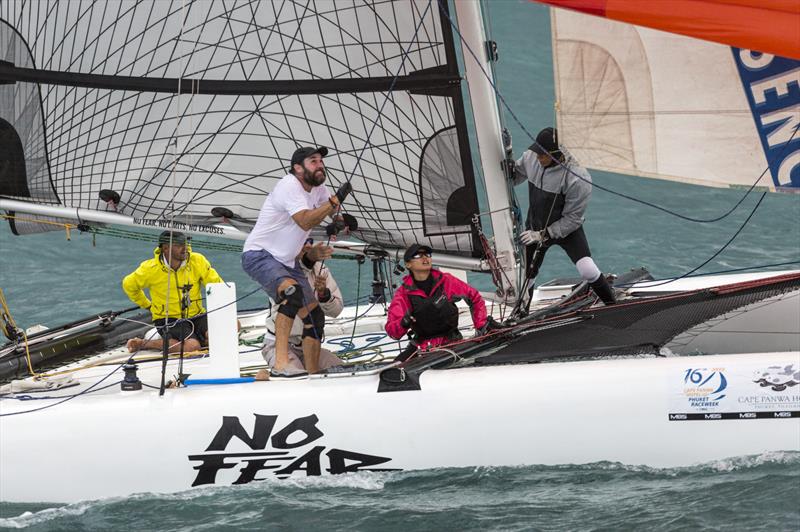 No Fear. Drop, drop, drop... try the other halyard. Cape Panwa Hotel Phuket Raceweek 2019 photo copyright Guy Nowell / Cape Panwa Hotel Phuket Raceweek taken at Phuket Yacht Club and featuring the IRC class