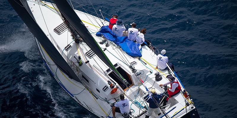 Katara first afternoon off the start - Transpac 50 photo copyright Sharon Green / Ultimate Sailing taken at Transpacific Yacht Club and featuring the IRC class