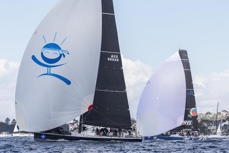 No Limit was closely followed by TP52 Envy Scooters - Noakes Sydney Gold Coast Yacht Race 2019 - photo © Andrea Francolini