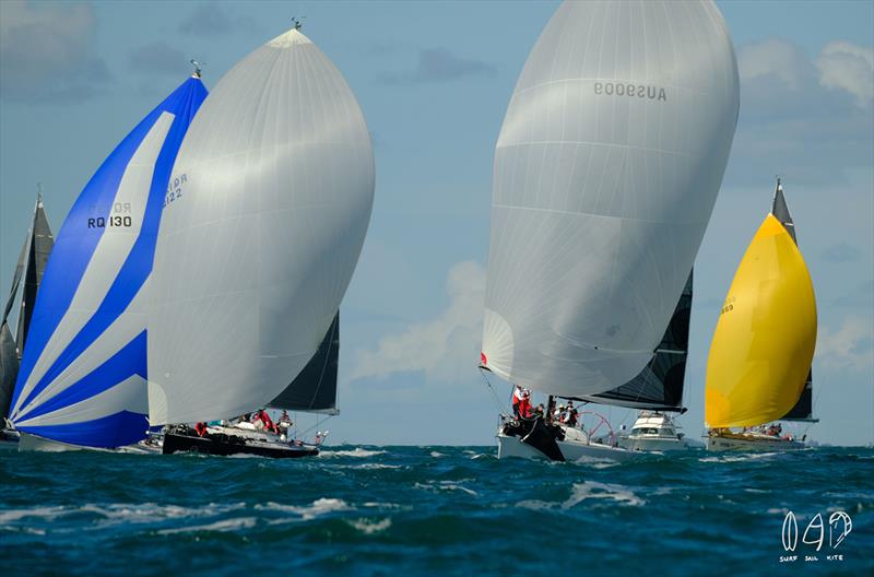 Start of 2019 Lendlease Brisbane to Hamilton Island Yacht Race photo copyright Mitch Pearson / Surf Sail Kite taken at Royal Queensland Yacht Squadron and featuring the IRC class