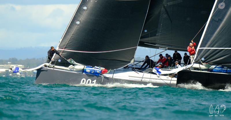 L-R Ichi Ban and Chinese Whisper at  Lendlease Brisbane to Hamilton Island Yacht Race photo copyright Mitch Pearson / Surf Sail Kite taken at Royal Queensland Yacht Squadron and featuring the IRC class
