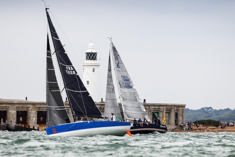 Léon, the JPK 10.30, sailed by Alexis Loison and Jean-Pierre Kelbert at the start of the 2019 Rolex Fastnet Race - photo © Paul Wyeth / www.pwpictures.com