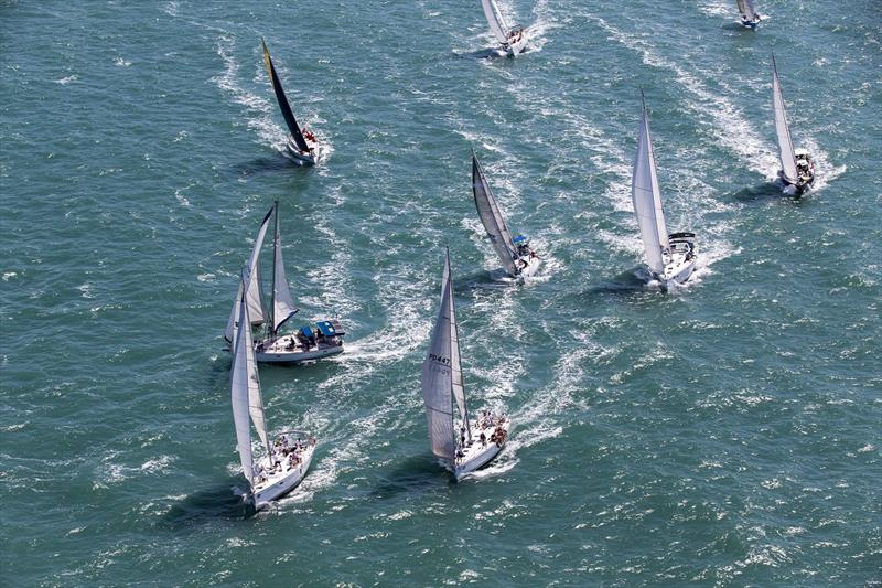 SeaLink Magnetic Island Race Week from the sky photo copyright Andrea Francolini taken at Townsville Yacht Club and featuring the IRC class