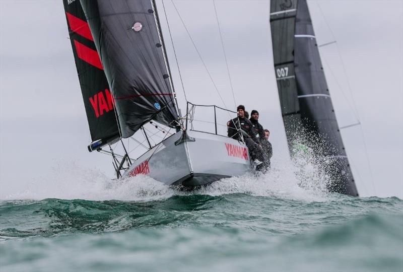 Some great action of the Witbank Yacht & Aquatic Club boat, Nitro, which won race 1. In her wake is Yanmar, the Royal Cape Yacht Club boat - Lipton Challenge Cup 2019 photo copyright Liesl King taken at Royal Cape Yacht Club and featuring the IRC class