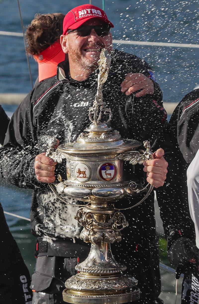 Mike Hayton, the co-owner and co-skipper of ‘Nitro', the winning boat sailing for the Witbank Yacht & Aquatic Club photo copyright Liesl King taken at Royal Cape Yacht Club and featuring the IRC class
