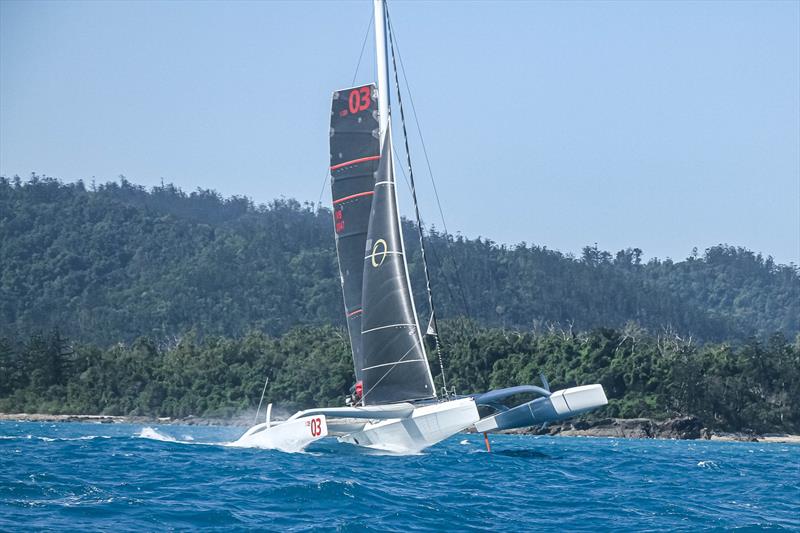 A reduced rig Beau Geste heads upwind - Day 3 - Hamilton Island Race Week, August 20, - photo © Richard Gladwell