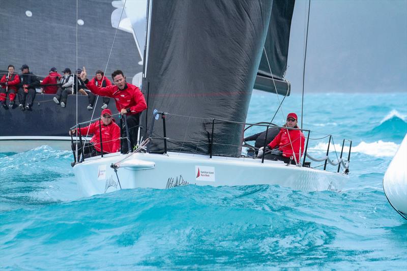 The bowman on Not a Diamond earns his keep getting the boat around the pin end of the start - Day 6 - Hamilton Island Race Week, August 24, 2019 photo copyright Richard Gladwell taken at Hamilton Island Yacht Club and featuring the IRC class