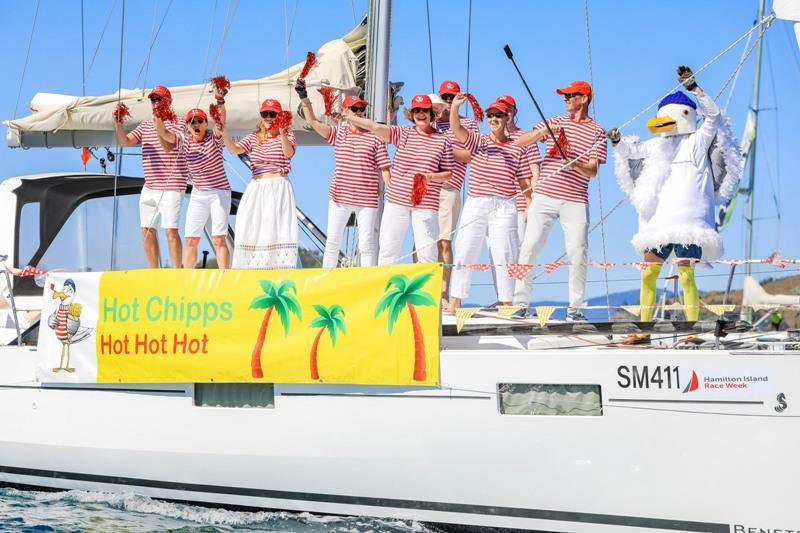 Hot Chipps Prix d'Elegance best fun themed yacht - Hamilton Island Race Week photo copyright Salty Dingo taken at Hamilton Island Yacht Club and featuring the IRC class