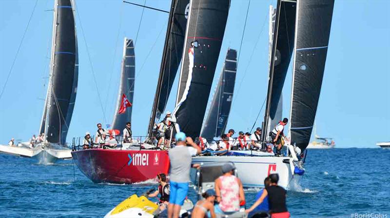 Patrice and Miss Scarlet at the start of the GROUPAMA 2018 photo copyright Boris Colas taken at Cercle Nautique Calédonien and featuring the IRC class