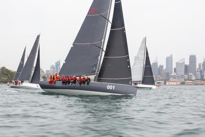 Ichi Ban tackling the lumpy conditions leaving Sydney Harbour - 2019 Flinders Islet Race photo copyright Hamish Hardy, CYCA taken at Cruising Yacht Club of Australia and featuring the IRC class