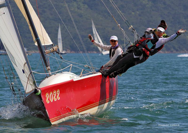 Catch 22 passes Yim Tin Tsai - 2019 Port Shelter Regatta , Race 1 photo copyright Fragrant Harbour taken at Hebe Haven Yacht Club and featuring the IRC class