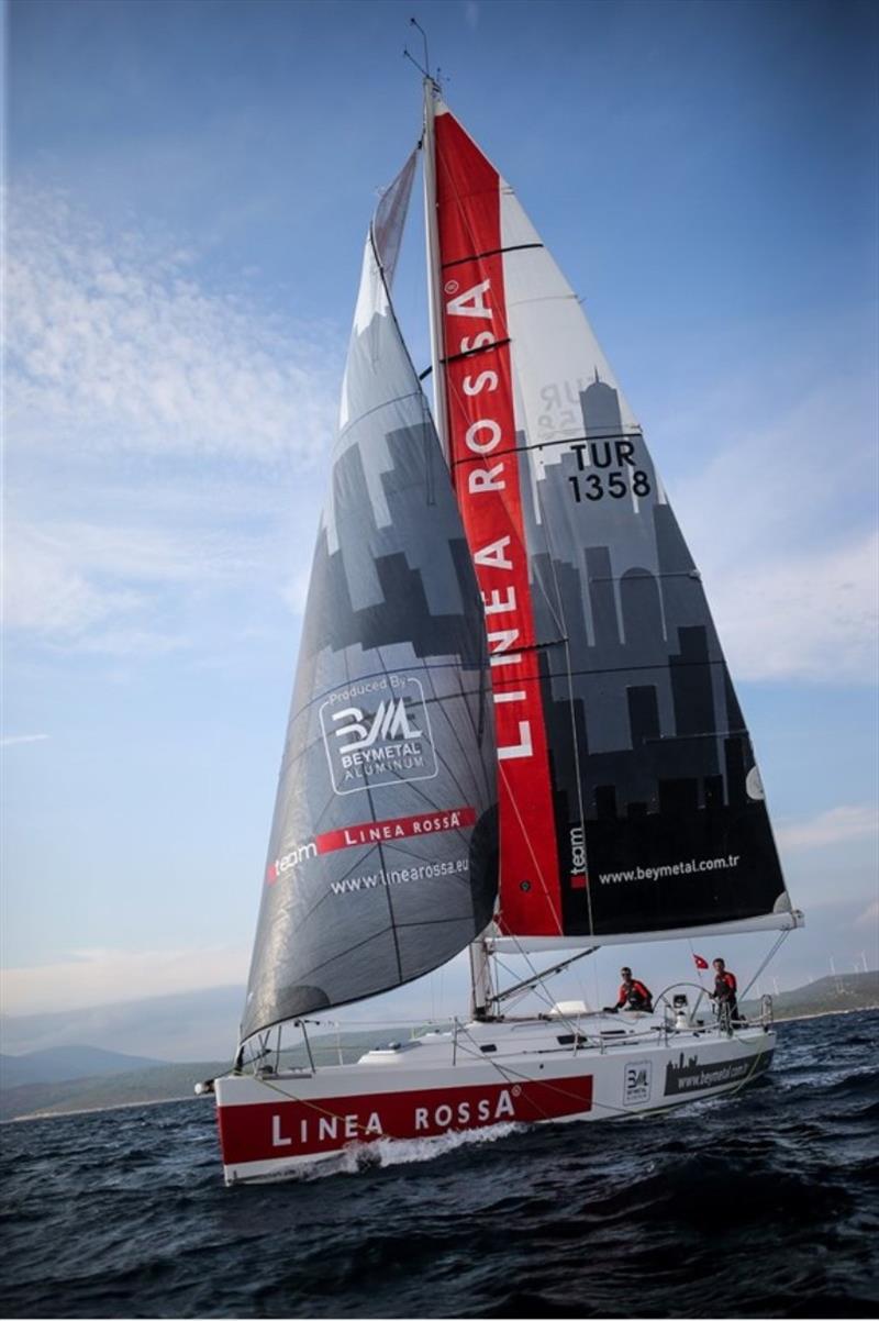 Team Linea Rossa joins Rolex Middle Sea Race photo copyright Team Linea Rossa taken at Royal Malta Yacht Club and featuring the IRC class