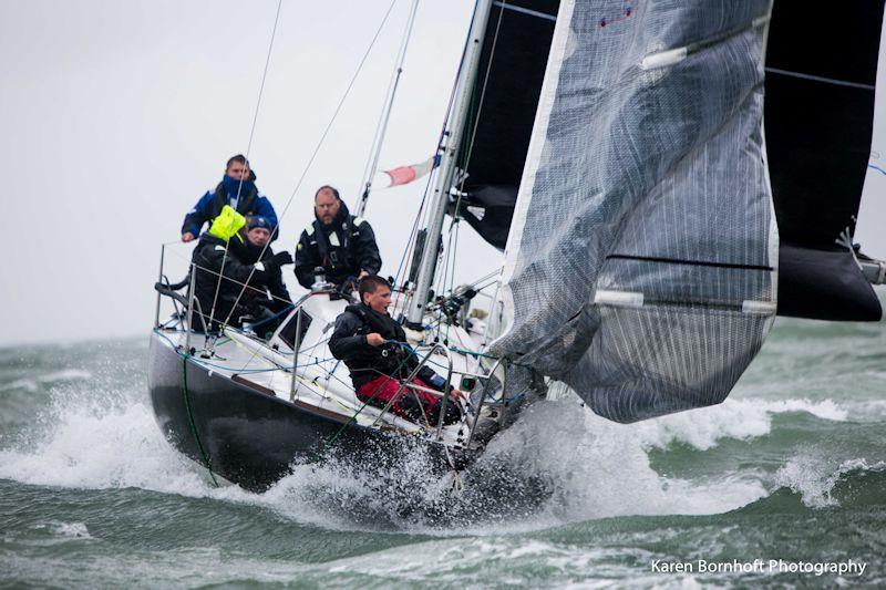 Week 2 of the HYS Hamble Winter Series photo copyright Karen Bornhoft / www.karenbornhoft.com taken at Hamble River Sailing Club and featuring the IRC class