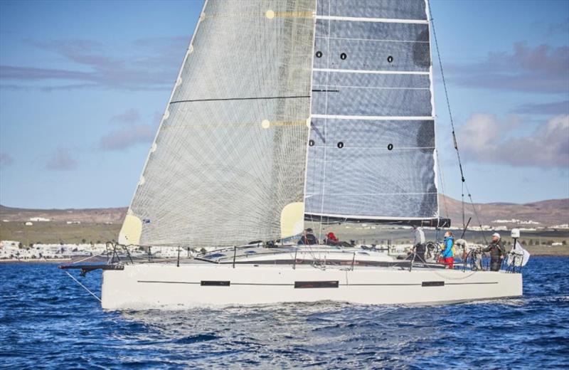 Unfinished business for Giles Redpath's Lombard 46 Pata Negra - seen here at the start of the 2016 RORC Transatlantic Race in Lanzarote photo copyright James Mitchell taken at Royal Ocean Racing Club and featuring the IRC class